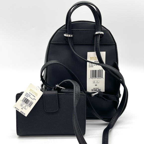 Michael Kors Jaycee Xsmall Convertible Zip Pocket Backpack & Bifold Wallet - Picture 4 of 8